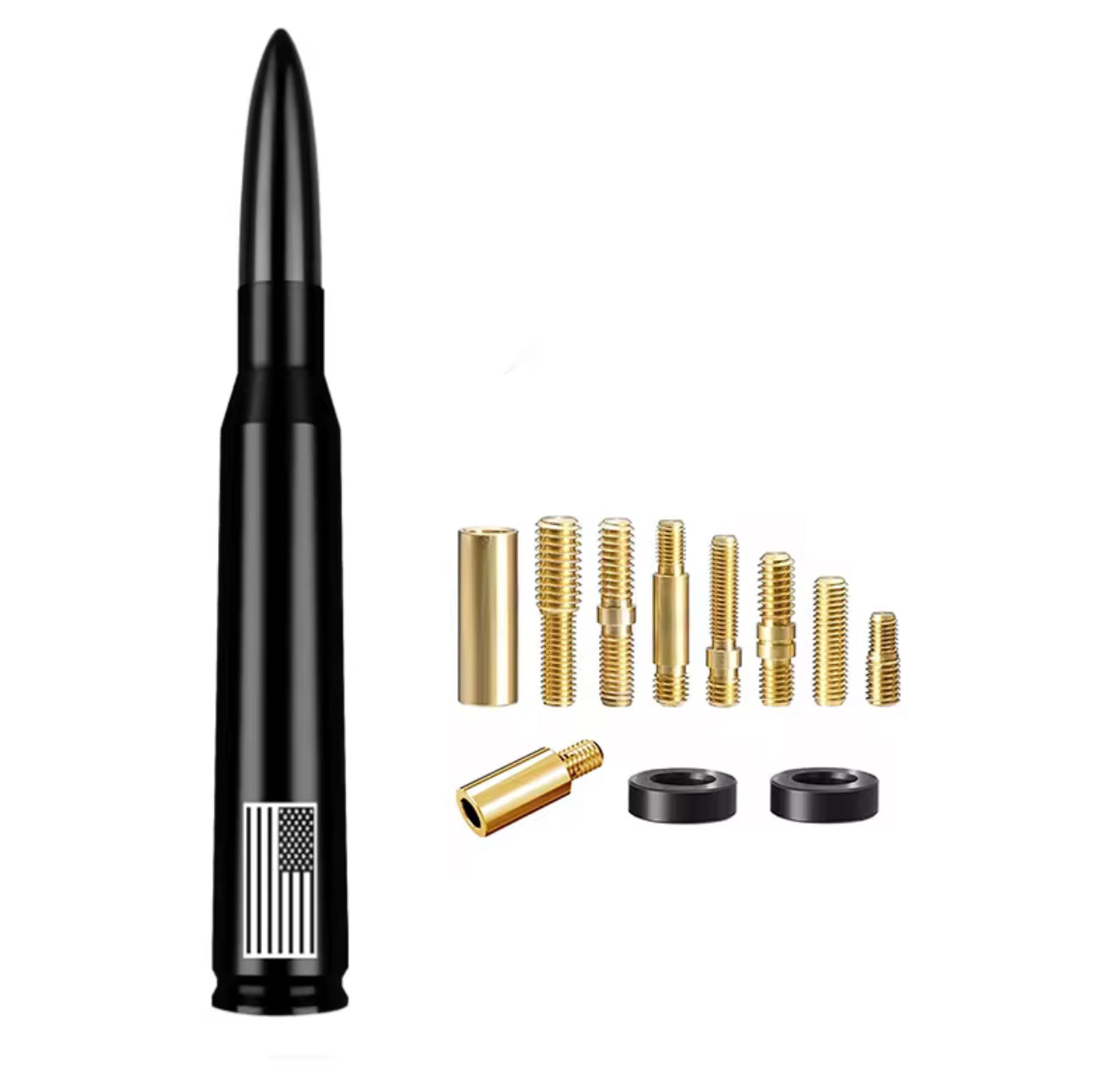 American Flag Car Truck Bullet Antenna
