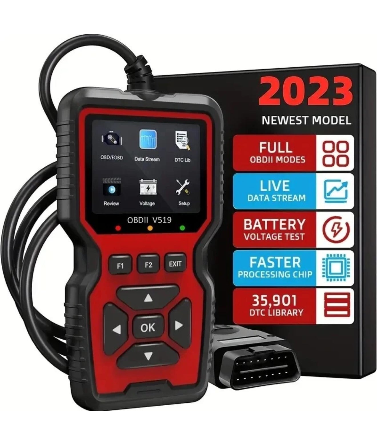 V519 OBD2 Scanner Professional Code Read Engine System Car Diagnostic Tool