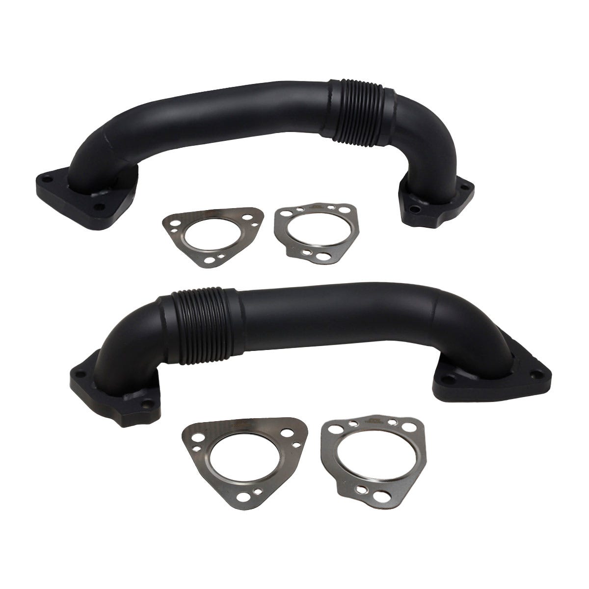 HSP Diesel 2in Replacement Passenger And Driver Side Up-Pipe For 2017-2026 Silverado/Sierra 2500/3500 HD L5P Duramax