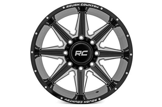 Rough Country 91M Series Wheel
One-Piece | Gloss Black | 20x12 | 8x6.5 | -44mm