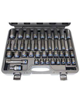 40PC 1/2" Drive Metric Impact Socket Set