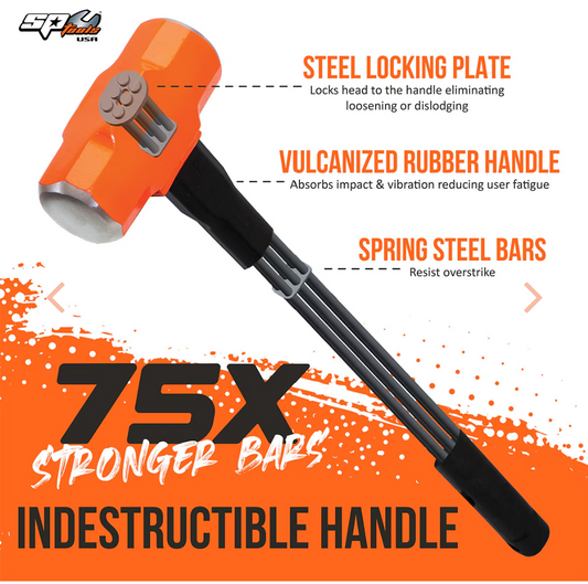 3PC Club Sledge, Ball Peen, & Cross Peen Hammer Set