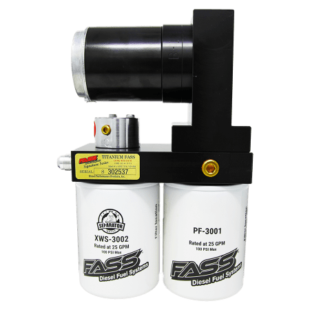 FASS Titanium Signature Series Diesel Fuel System 165GPH, (8-10 PSI) for GM/Chevy Duramax 6.6L 2001-2010, 600-1,000hp, (TSC10165G)