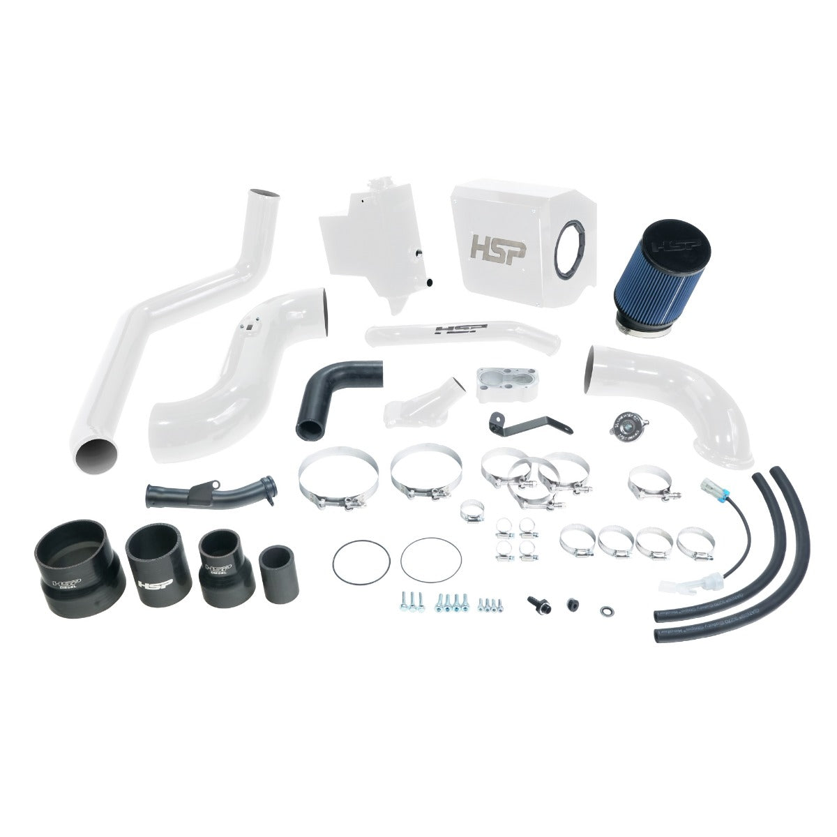 HSP Diesel Deluxe No Bridge Cold Side Bundle Kit For 2007.5-2010 Chevrolet GMC