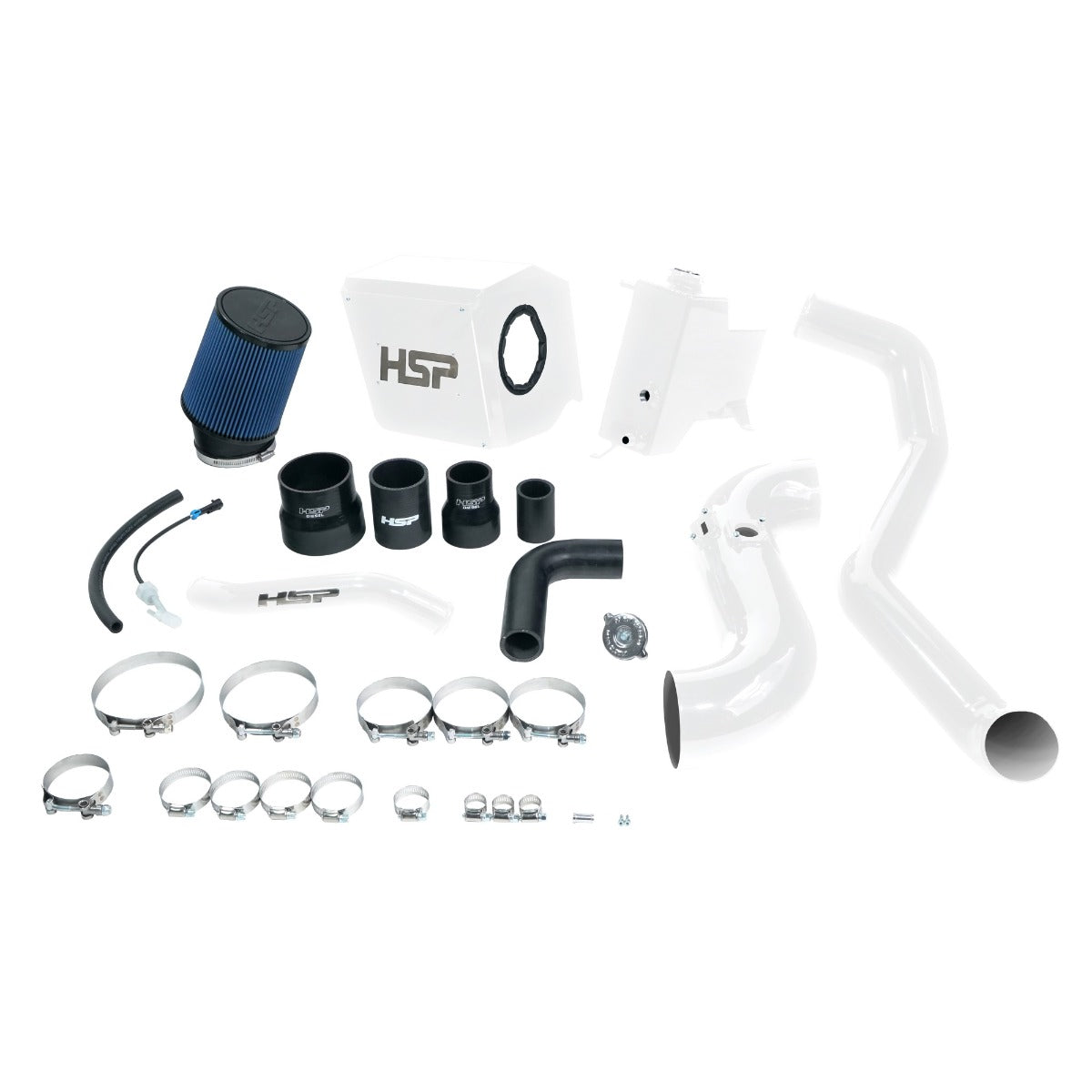 HSP Diesel Deluxe No Bridge Cold Side Bundle Kit For 2013-2014 Chevrolet GMC