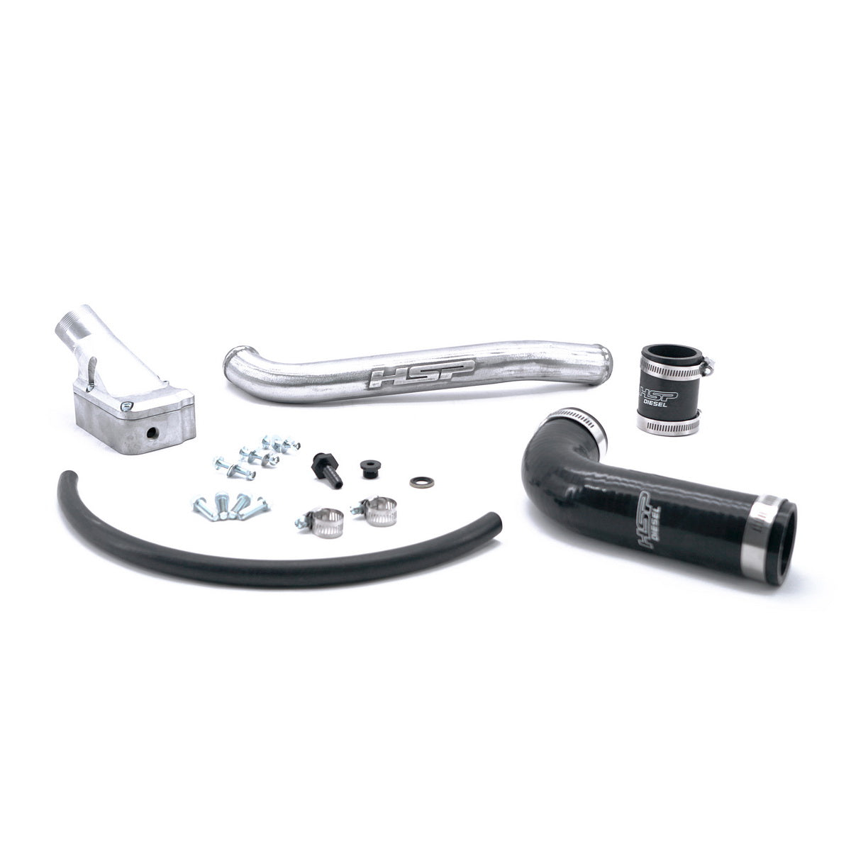 HSP Diesel 2001-2005 Silverado Sierra 2500/3500 Billet Forward Facing Thermostat Housing Kit