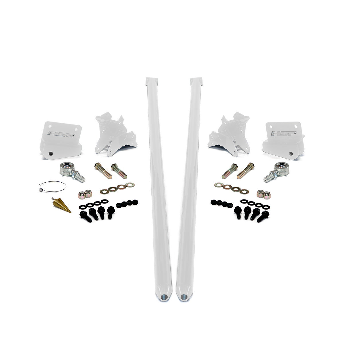 HSP Diesel 2011 2019 Silverado Sierra 2500/3500 58 inch Bolt On Traction Bars 4 Inch Axle Diameter