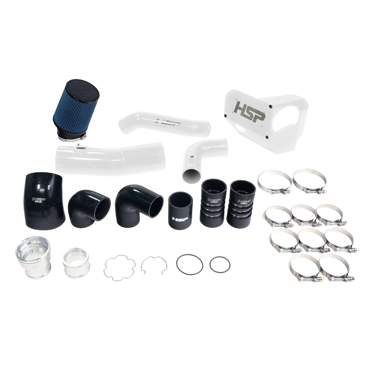 HSP Diesel Intake And Intercooler Bundle Kit For 2020-2022 Ford Powerstroke F250 350 6.7L