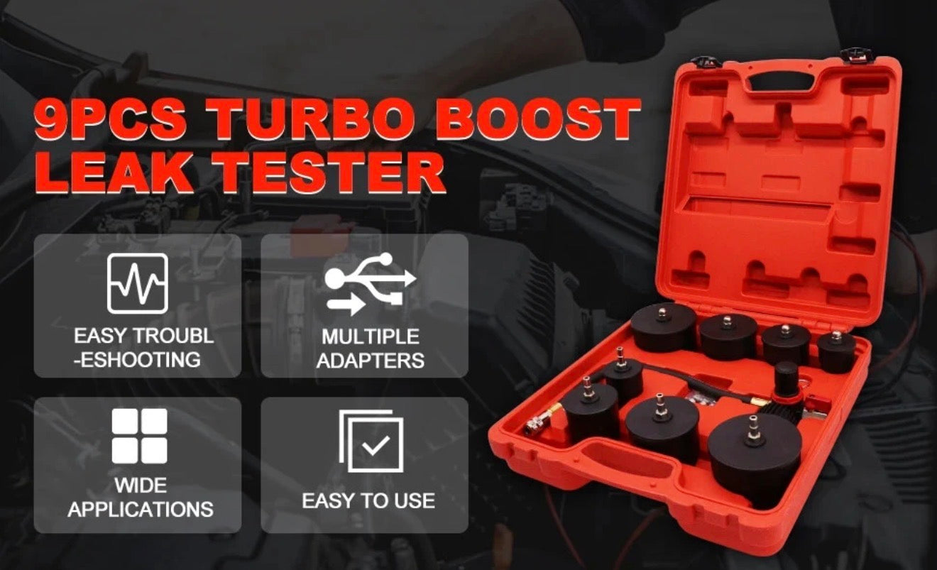 9 Pcs Turbo Boost Leak Tester Tool