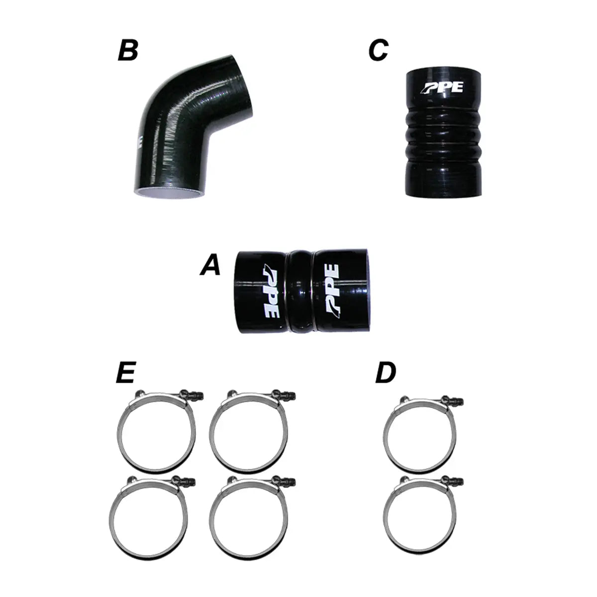 2006-2010 GM 6.6L LBZ/LMM Intercooler Piping Silicone Hose Kit