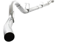 aFe ATLAS 5in DPF-Back Alum Steel Exhaust System w/Polished Tip 2017 Ford Diesel Trucks V8-6.7L (td)