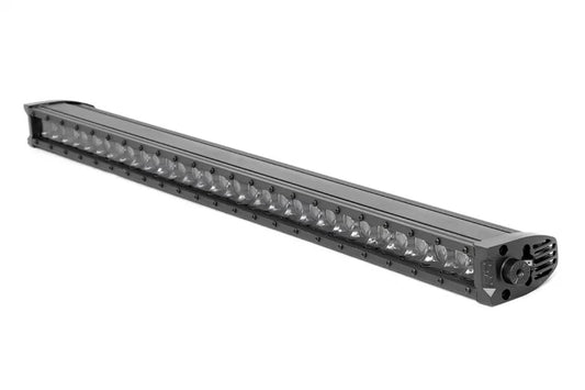 30 Inch Black Series LED Light Bar Single Row | Cool White DRL