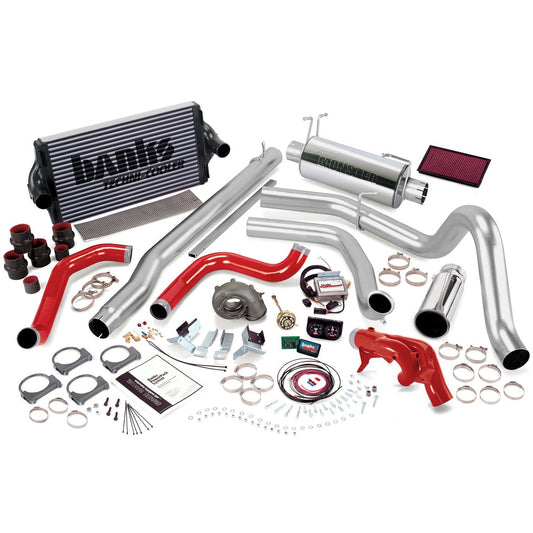 PowerPack Bundle Complete Power System W/Single Exit Exhaust Chrome Tip 99 Ford 7.3L F250/F350 Automatic Transmission Banks Power