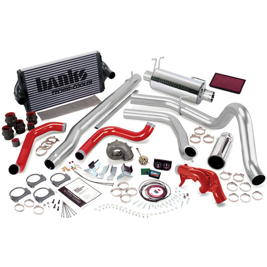 PowerPack Bundle Complete Power System W/Single Exit Exhaust Chrome Tip 99 Ford 7.3L F250/F350 Manual Transmission Banks Power