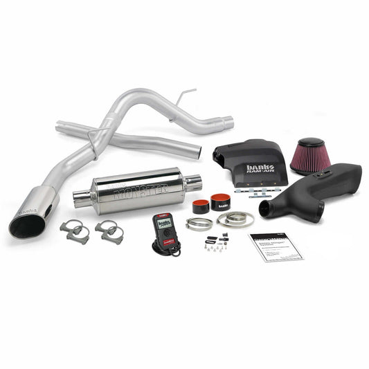 Stinger Bundle Power System W/Single Exit Exhaust Chrome Tip 11-14 Ford F-150 3.5L EcoBoost Regular Cab Short Bed Banks Power