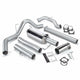 Monster Exhaust System Single Exit Chrome Round Tip 03-04 Dodge 5.9L CCLB No Catalytic Converter Banks Power