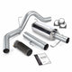 Monster Exhaust System Single Exit Black Round Tip 06-07 Dodge 325hp Mega Cab Banks Power