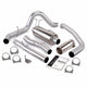 Monster Exhaust System Single Exit Chrome Round Tip 03-07 Ford 6.0L SCLB Banks Power