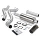 Monster Exhaust System Single Exit Black Round Tip 06-07 Chevy 6.6L ECSB Banks Power