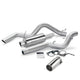 Monster Exhaust System Single Exit Chrome Round Tip 06-07 Chevy 6.6L CCSB Banks Power