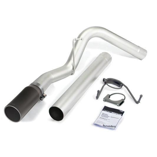 Monster Exhaust System Single Exit Black Tip 07-12 Dodge/Ram 6.7L SCLB-MCSB Banks Power