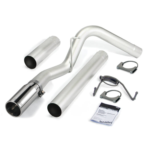 Monster Exhaust System Single Exit Chrome Tip 07-12 Dodge/Ram 6.7L CCLB Banks Power