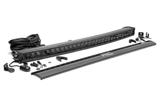 30 Inch Black Series LED Light Bar Curved | Single Row