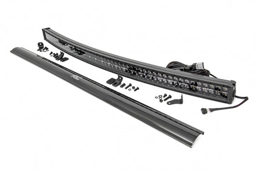 54 Inch Black Series LED Light Bar Curved | Dual Row | Cool White DRL