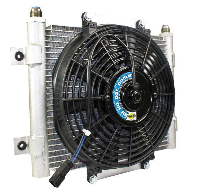 BD Diesel Xtrude Trans Cooler w/Fan 5.5in