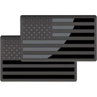 3D Metal American Flag Emblem Decal，Black American Flag Decal for Car, Truck