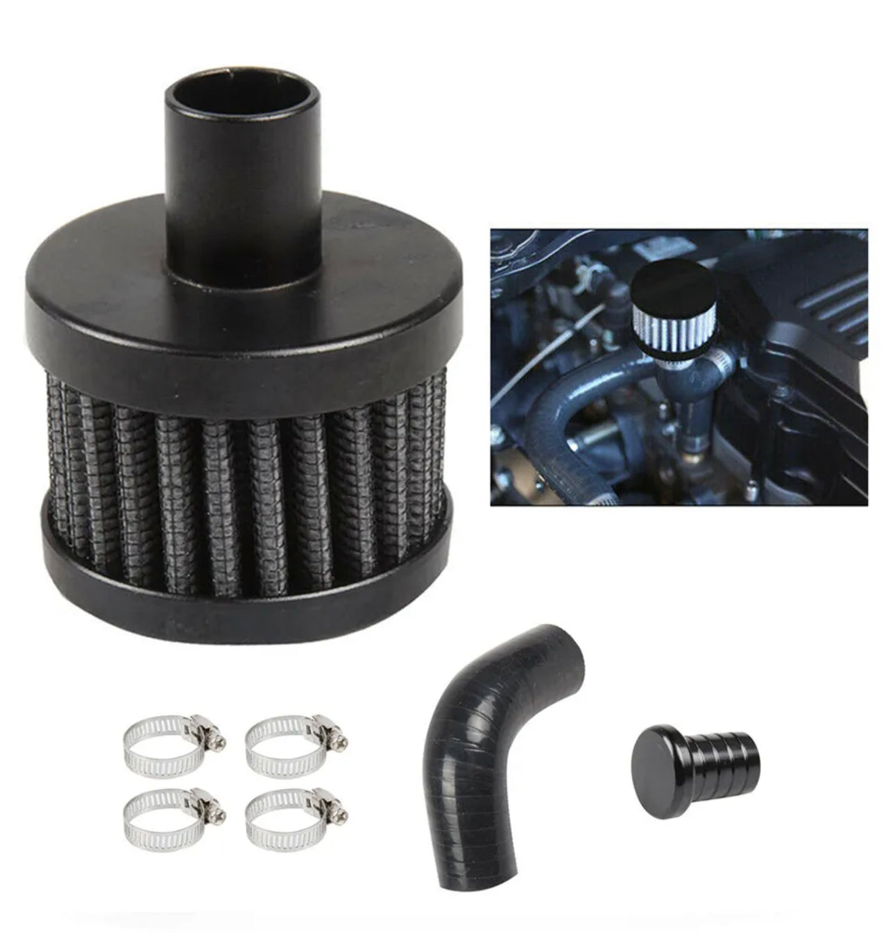 CCV Crankcase Vent Reroute Kit For 07-19 Dodge 6.7L Cummins Diesel