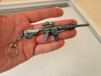 Keychain Rifle Model Metal Keyring Key Chain