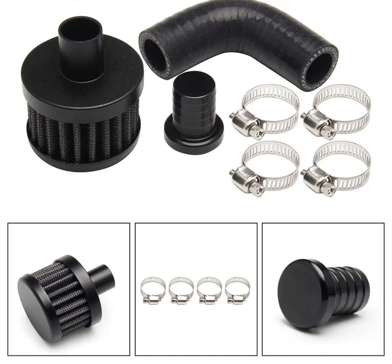 CCV Crankcase Vent Reroute Kit For 07-19 Dodge 6.7L Cummins Diesel