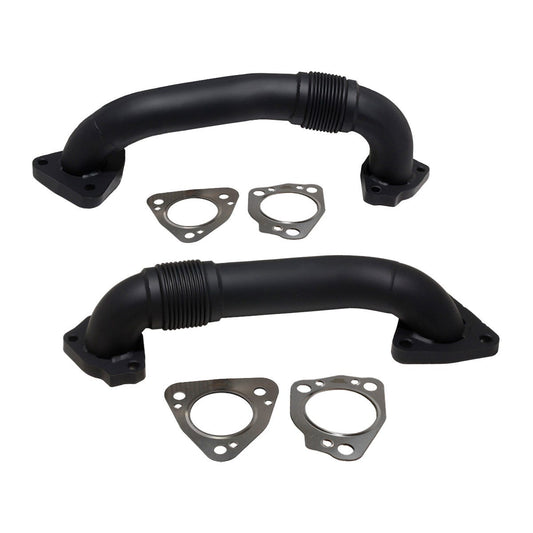 HSP Diesel 2in Replacement Passenger And Driver Side Up-Pipe For 2017-2026 Silverado/Sierra 2500/3500 HD L5P Duramax