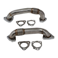 HSP Diesel 2in Replacement Passenger And Driver Side Up-Pipe For 2017-2026 Silverado/Sierra 2500/3500 HD L5P Duramax