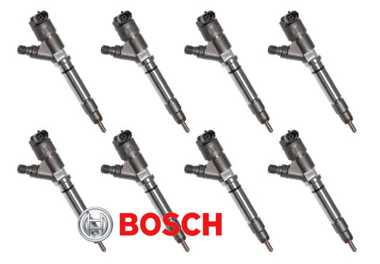 Bosch | New Fuel Injector (SET OF 8) | 2007-2010 GM / Chevrolet 6.6L Duramax - LMM | 0-445-120-082