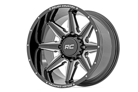 Rough Country 91M Series Wheel
One-Piece | Gloss Black | 20x12 | 8x6.5 | -44mm