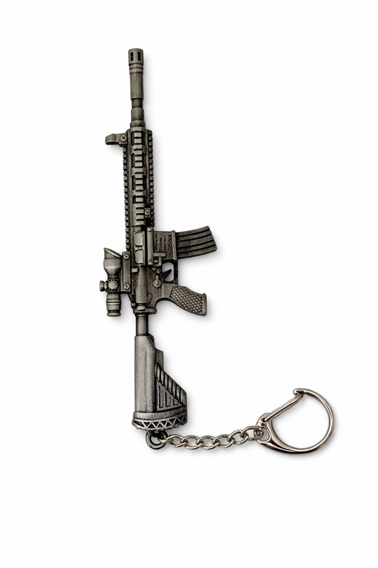 Keychain Rifle Model Metal Keyring Key Chain