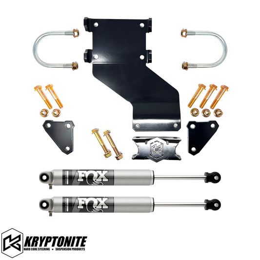 KRYPTONITE RAM 2500/3500 DEATH GRIP DUAL STEERING STABILIZER KIT WITH FOX 2.0 SHOCKS 2003-2013