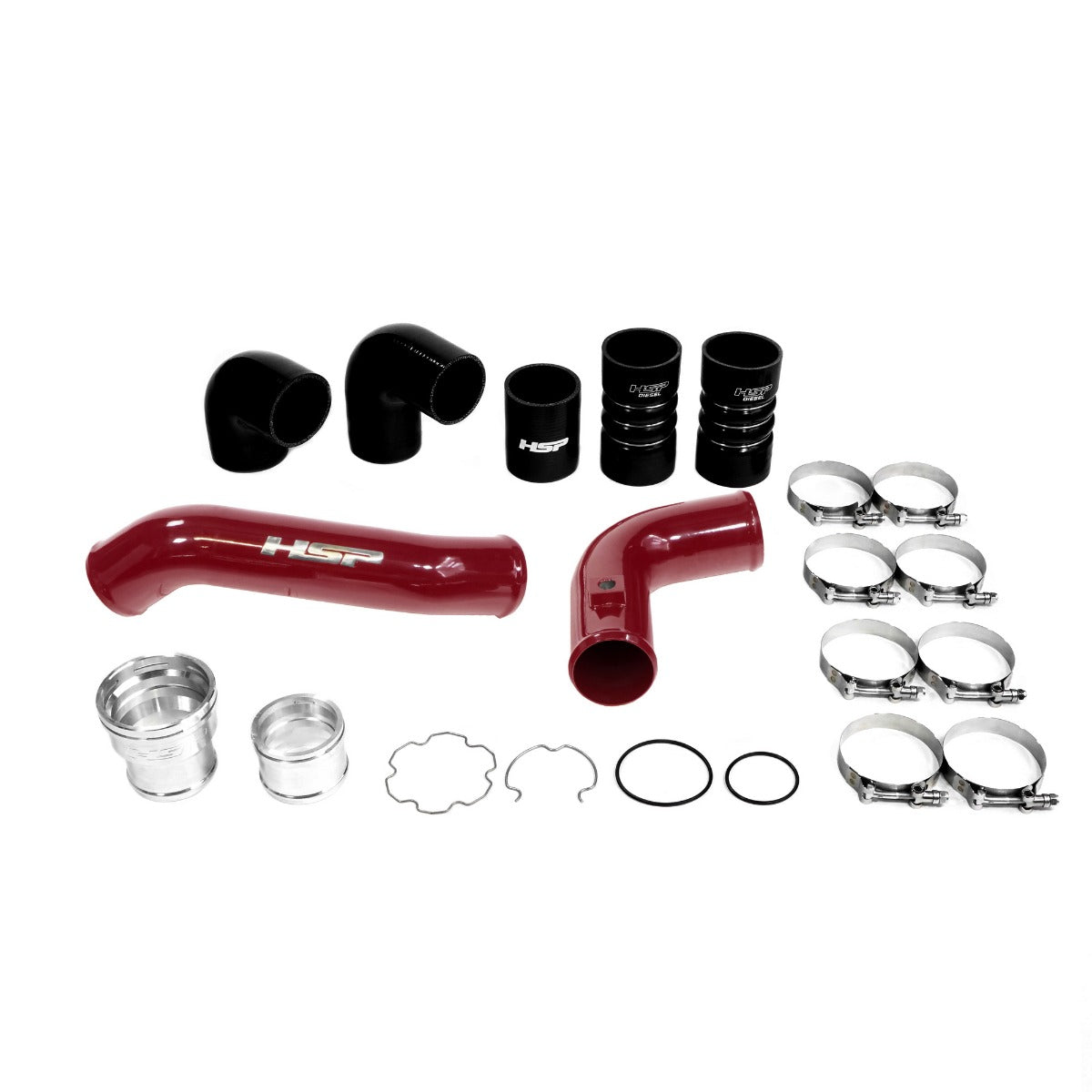 HSP Diesel Intercooler Bundle Kit For 2011-2022 Ford Powerstroke F250/350 6.7 Liter