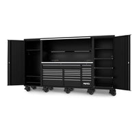 128" USA SUMO SERIES COMPLETE WORKSTATION - MATTE BLACK/CHROME - SP44890MB-C