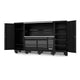 128" USA SUMO SERIES COMPLETE WORKSTATION - MATTE BLACK/CHROME - SP44890MB-C