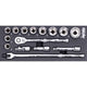 15PC TECH SERIES METRIC SOCKET SET w/ EVA FOAM - SP50011