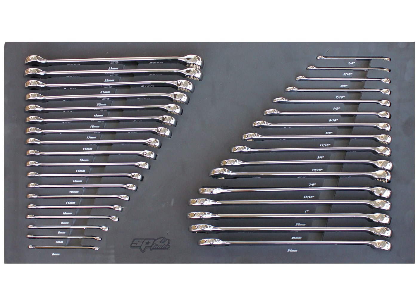 34PC Metric/SAE Wrench Set W/ Eva Foam