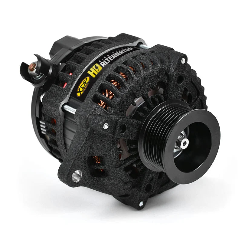 XDP XD350 Wrinkle Black HD High Output Alternator 11-19 GM 6.6L Duramax