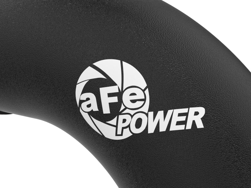 aFe BladeRunner Black 3in Aluminum Charge Pipe Kit 20-21 GM Diesel Trucks V8-6.6L (td) L5P