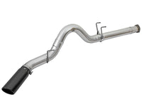 aFe ATLAS 5in DPF-Back Alum Steel Exhaust System w/Black Tip 2017 Ford Diesel Trucks V8-6.7L (td)