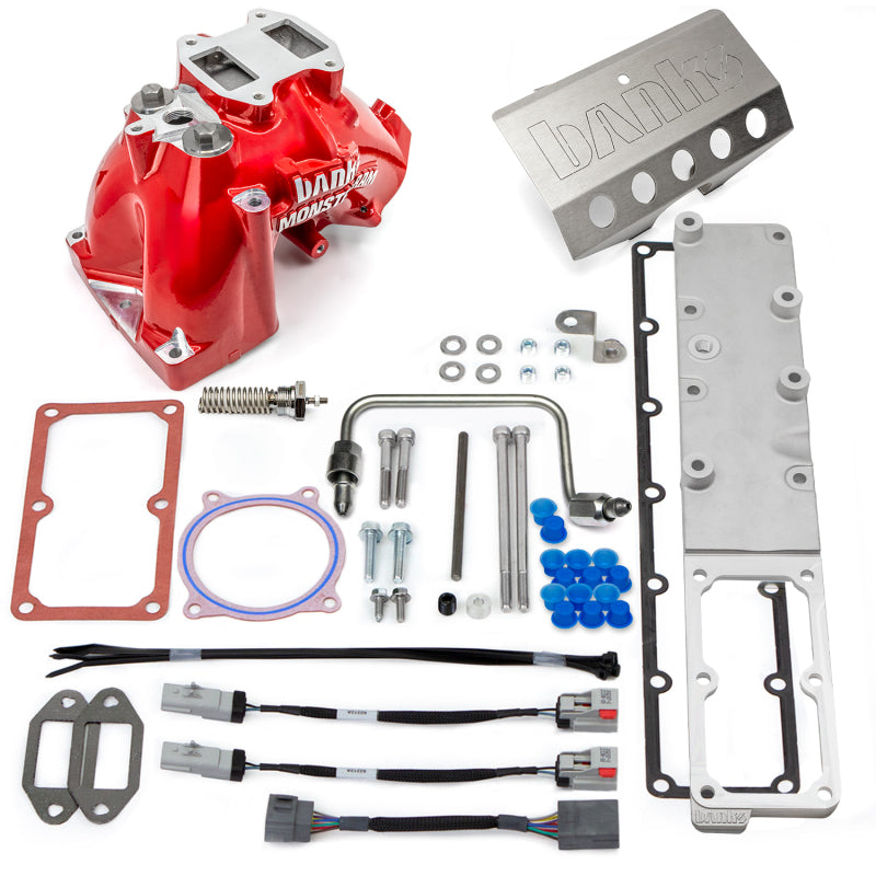 Banks Power 13-18 Ram 6.7L Diesel Monster-Ram Intake System Gen-2 w/Fuel Line - Red w/Heater System