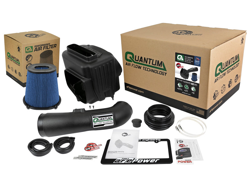 aFe Quantum Pro 5R Cold Air Intake System 17-18 GM/Chevy Duramax V6-6.6L L5P - Oiled