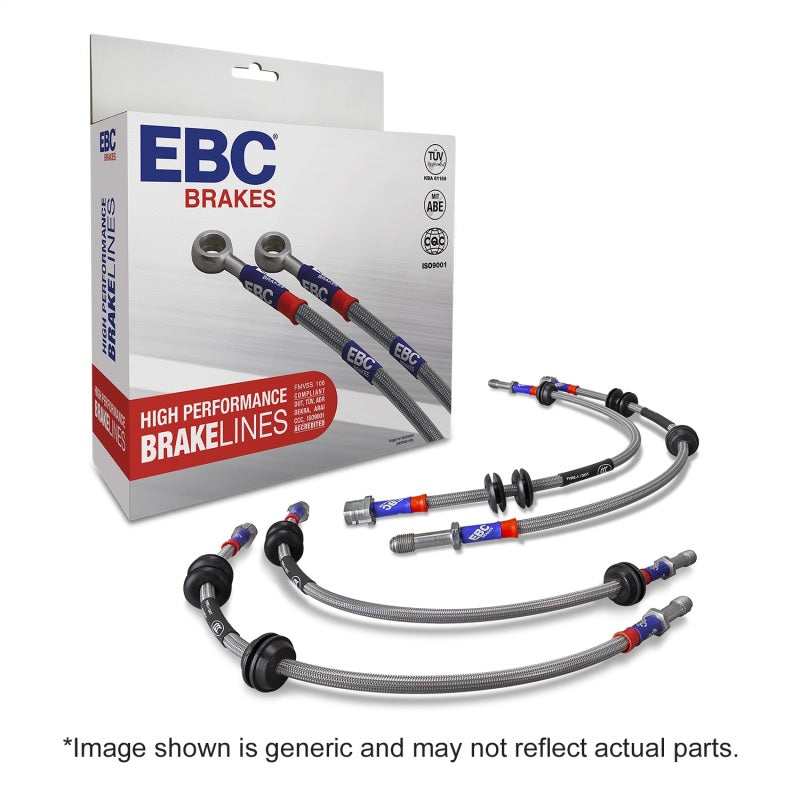 EBC 2001 Chevrolet Silverado 1500 HD (2WD) 4DR Stainless Steel Brake Line Kit